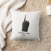 ウォーキー・トーキーのアイコンおもしろいの上のFu*k クッション (ブランケット)