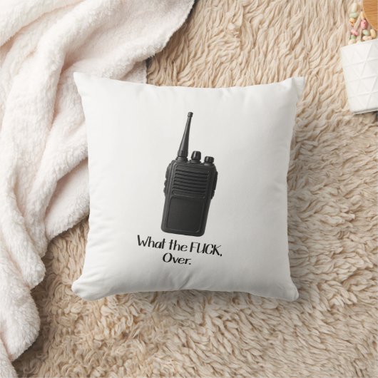 ウォーキー・トーキーのアイコンおもしろいの上のFu*k クッション (ブランケット)