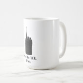 ウォーキー・トーキーのアイコンおもしろいの上のFu*k コーヒーマグカップ (正面右)