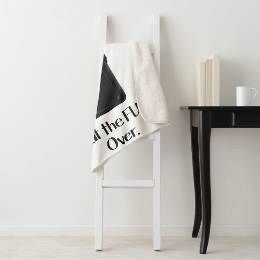 ウォーキー・トーキーのアイコンおもしろいの上のFu*k シェルパブランケット (インサイチュ)