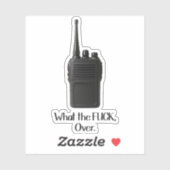 ウォーキー・トーキーのアイコンおもしろいの上のFu*k シール (シート)