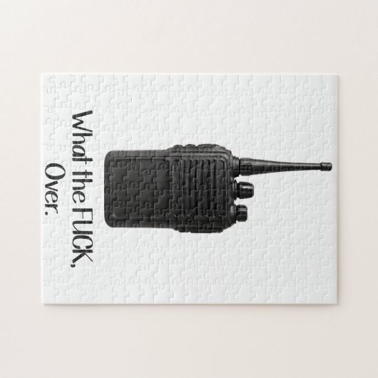 ウォーキー・トーキーのアイコンおもしろいの上のFu*k ジグソーパズル (横)