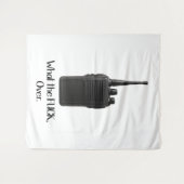 ウォーキー・トーキーのアイコンおもしろいの上のFu*k タペストリー (正面(横))