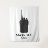 ウォーキー・トーキーのアイコンおもしろいの上のFu*k タペストリー (正面)