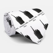 ウォーキー・トーキーのアイコンおもしろいの上のFu*k ネクタイ (ロール)