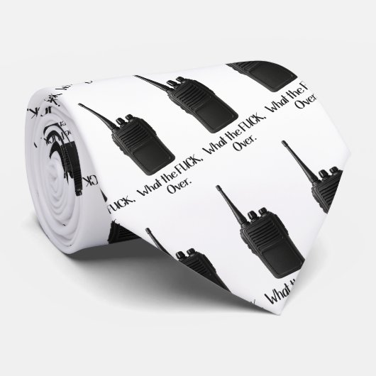 ウォーキー・トーキーのアイコンおもしろいの上のFu*k ネクタイ (ロール)