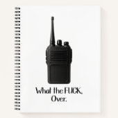 ウォーキー・トーキーのアイコンおもしろいの上のFu*k ノートブック (正面)