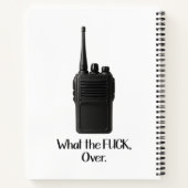 ウォーキー・トーキーのアイコンおもしろいの上のFu*k ノートブック (裏面)
