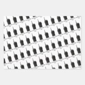 ウォーキー・トーキーのアイコンおもしろいの上のFu*k ラッピングペーパーシート (正面)