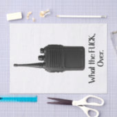 ウォーキー・トーキーのアイコンおもしろいの上のFu*k 薄葉紙 (クラフト)