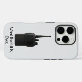 ウォーキー・トーキーのアイコンおもしろいの上のFu*k Case-Mate iPhoneケース (裏面 (横))