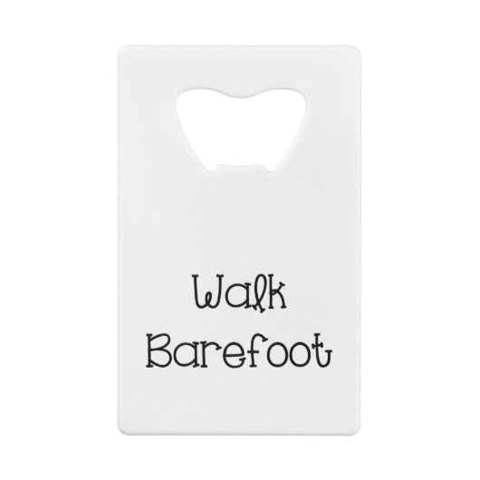 ウォークはだしの文字ことわざ クレジットカード栓抜き (裏面)