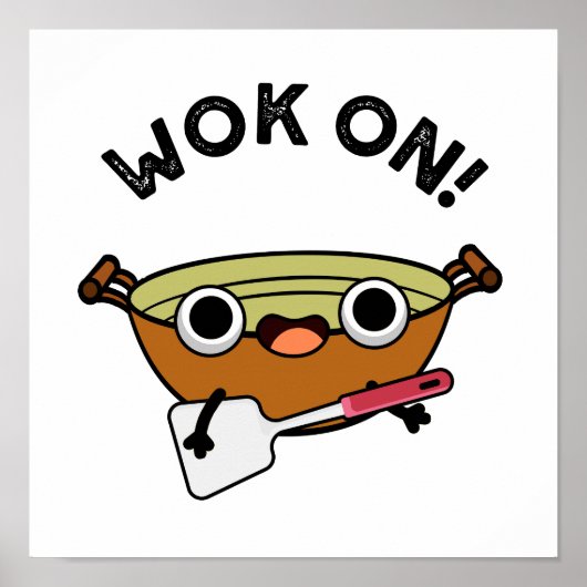 ウォークオンおもしろい中国の料理プリン ポスター (正面)