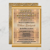 ウォークオンサニービーチサンセットハッピーリタイアメントパーティー 招待状 (正面/裏面)