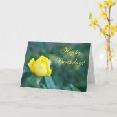 ウォークオンサンシャインカード – 誕生日 カード (黄色い花)