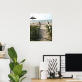 ウォークオンザビーチプリント ポスター (ホームオフィス)