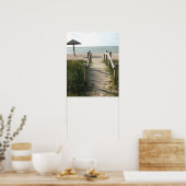 ウォークオンザビーチプリント ポスター (キッチン)