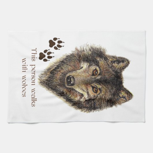 ウォークスウィズウルフ引用文 キッチンタオル (横)