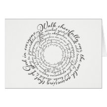 ウォークチアフルジョージキツネ引用文カード