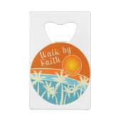 ウォークバイフェイスクリスチャンデザイン クレジットカード栓抜き (裏面)
