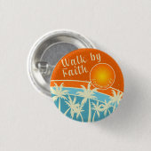 ウォークバイフェイスクリスチャンデザイン 缶バッジ (正面&裏面)