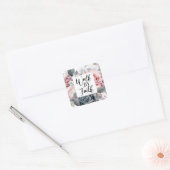 ウォークバイフェイスクリスチャン引用文 スクエアシール (封筒)