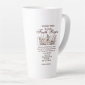 ウォークバイ信仰2コリントフローラ聖なる書物、 経典 カフェラテマグ (右アングル)