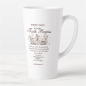 ウォークバイ信仰2コリントフローラ聖なる書物、 経典 カフェラテマグ (右)