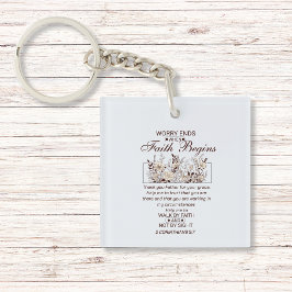 ウォークバイ信仰2コリントフローラ聖なる書物、 経典 キーホルダー