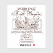 ウォークバイ信仰2コリント5フローラ聖なる書物、 経典 シール (シート)