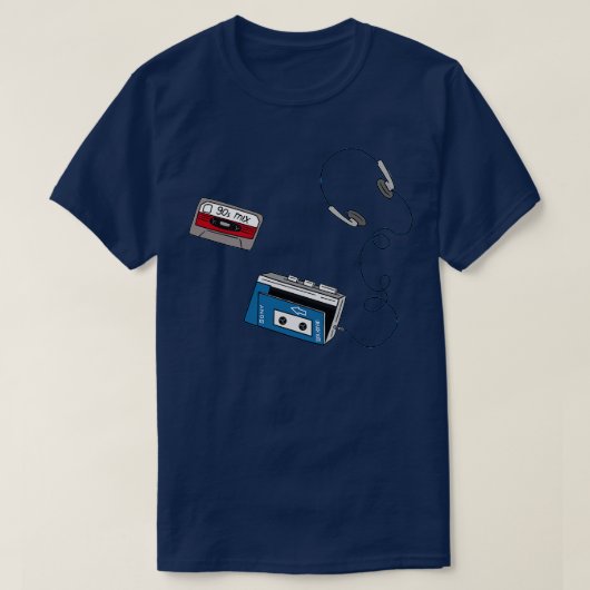 ウォークマン90sミックス tシャツ (デザイン正面)
