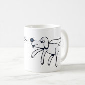 ウォークリー、ドギー。 コーヒーマグカップ (正面右)