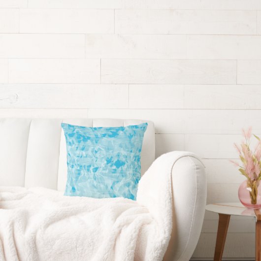 ウォークールターアクアターコイズアートピロー クッション (ソファ)