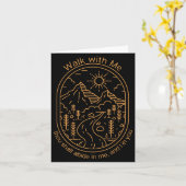 ウォーク・ウィズ・ミー 2026 年LDS青年テーマキャンプ カード (黄色い花)