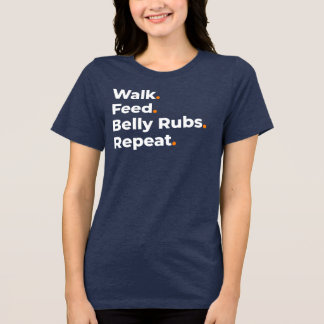 ウォーク フード ベリー・ラブ リピート ドッグ・ラバー デザイン トライブレンドＴシャツ