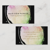 ウォーコンテンポラリータカラーのブラシ 名刺 (正面/裏面)