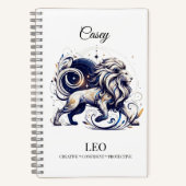 ウォースタイリッシュターカラーレオカスタムジャーナル ノートブック (正面)