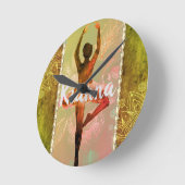 ウォースタイリッシュトカラーバレリパーソナライズされたーナ スクエア壁時計 (傾斜)