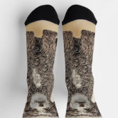 ウォースペインのドッグ絵画 – かわいいオリジナルドッグアート ソックス (上部)