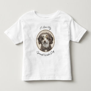 ウォースペインのドッグ絵画 – かわいいオリジナルドッグアート トドラーTシャツ