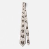 ウォースペインのドッグ絵画 – かわいいオリジナルドッグアート ネクタイ (正面)