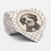 ウォースペインのドッグ絵画 – かわいいオリジナルドッグアート ネクタイ (ロール)