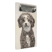 ウォースペインのドッグ絵画 – かわいいオリジナルドッグアート ミニクリップボード (アングル)