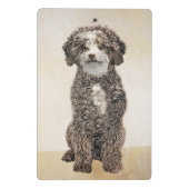 ウォースペインのドッグ絵画 – かわいいオリジナルドッグアート ミニクリップボード (裏面)