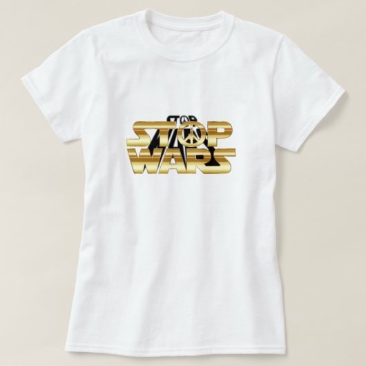 ウォーズストップTシャツ Tシャツ (デザイン正面)
