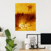ウォーズ・オブ・ザ・ワールズ H G ウェルズ アルヴィム・コレア 1906 ポスター (ホームオフィス)