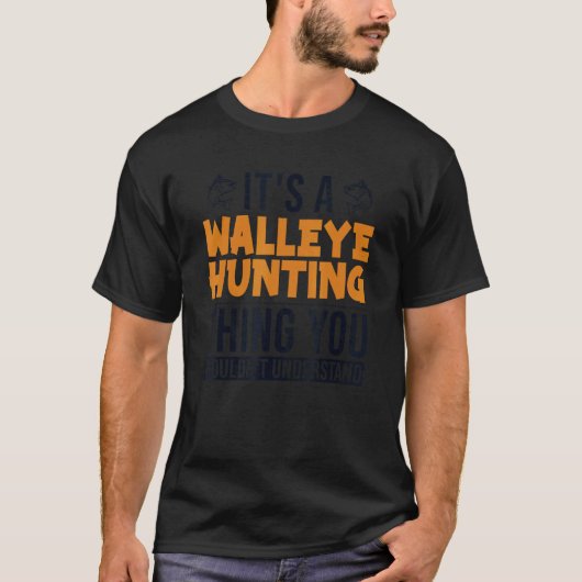 ウォータアイ・ハンティング・ザンダー・フック・ウォータアイ Tシャツ (正面)