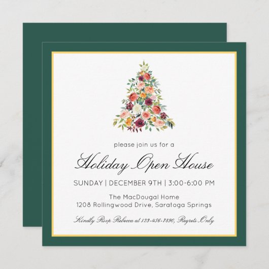 ウォータエレガントーカラーフローラツリーホリデーオープンハウス シーズンカード (正面/裏面)