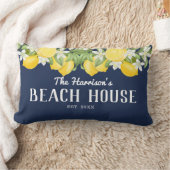 ウォータエレガントーカラーレモンビーチハウス ランバークッション (ブランケット)