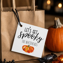 ウォータカラーのパンプキンがかわいいハロウィンシール フェイバータグ